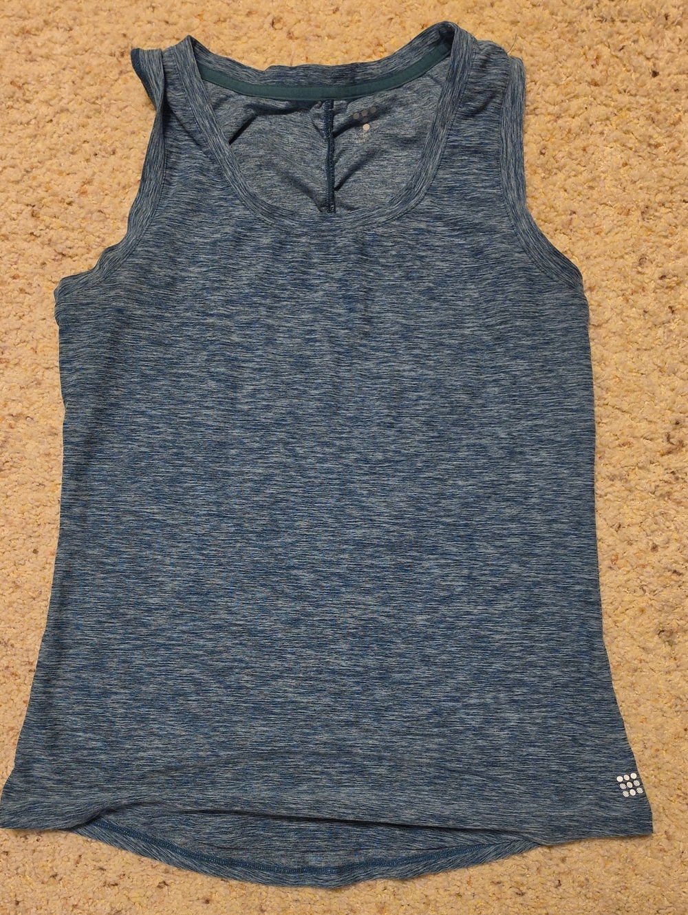 Title Nine Grace Women's Blue/Green Heather Performance Tank Top